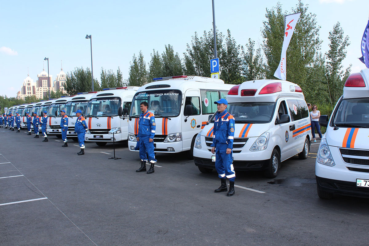 5 августа 2014 года в Астане Министерством по чрезвычайным ситуациям РК передано 14 новых реанимобилей Hyundai отечественного производства государственному учреждению «Центр медицины катастроф».