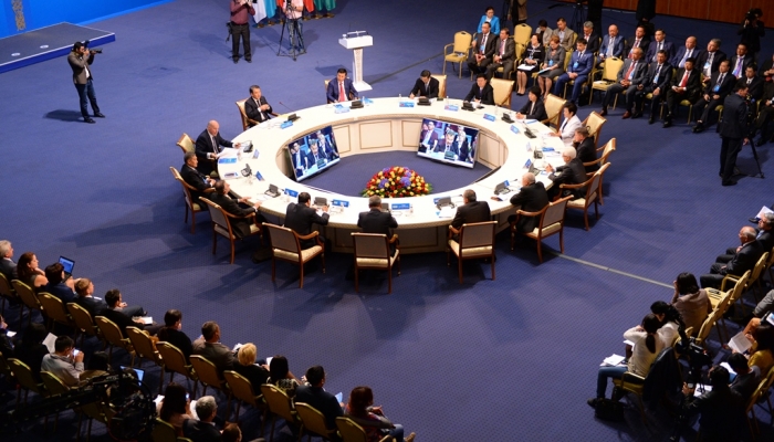 В Астане состоялось заседание очередного IX Совещания председателей Верховных судов государств-членов ШОС
