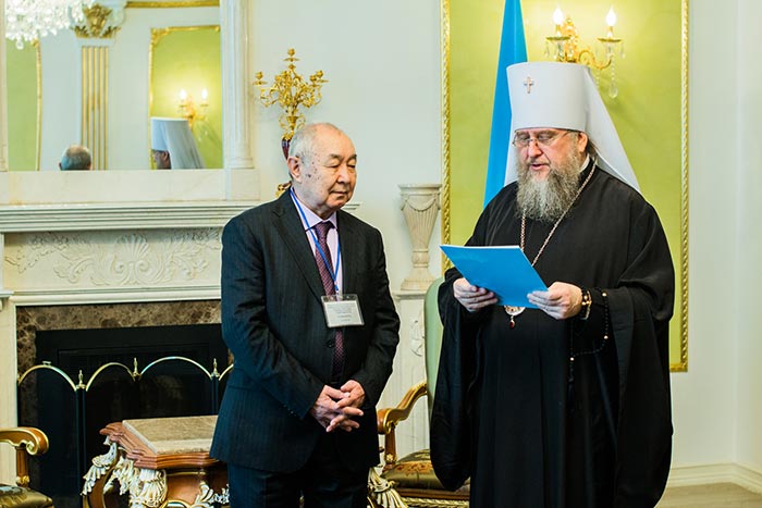 Президент Ассоциации оториноларингологов Республики Казахстан Р.К. Тулебаев награжден орденом Православной Церкви Казахстана