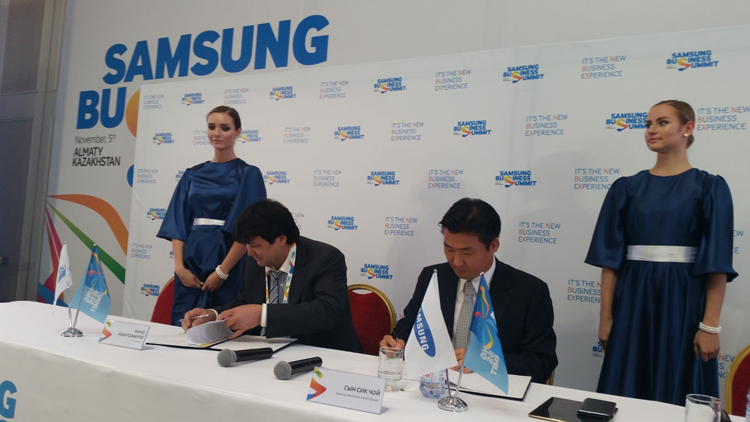 «Казахтелеком» подписал меморандум о сотрудничестве с «Samsung Electronics Central Eurasia»